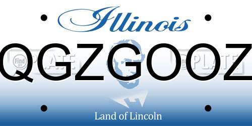 QGZGOOZ Illinois License Plate