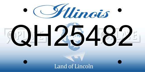 QH25482 Illinois License Plate