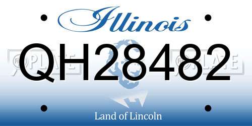 QH28482 Illinois License Plate