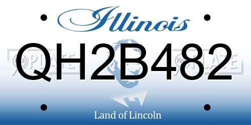 QH2B482 Illinois License Plate