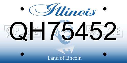 QH75452 Illinois License Plate