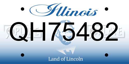 QH75482 Illinois License Plate