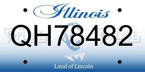 QH78482 Illinois License Plate