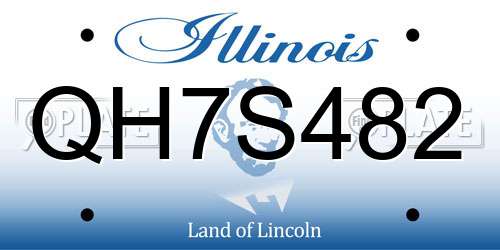 QH7S482 Illinois License Plate