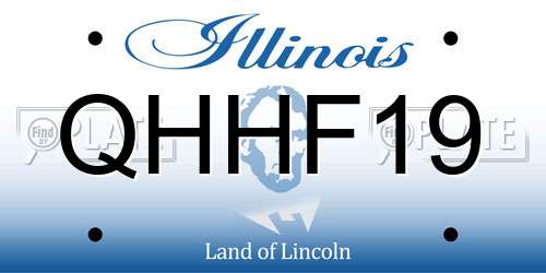 QHHF19 Illinois License Plate