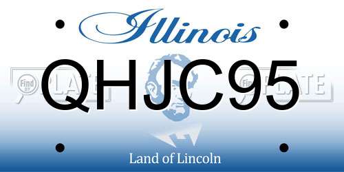 QHJC95 Illinois License Plate