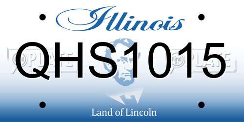 QHS1015 Illinois License Plate