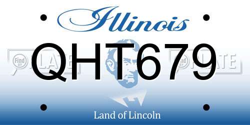 QHT679 Illinois License Plate