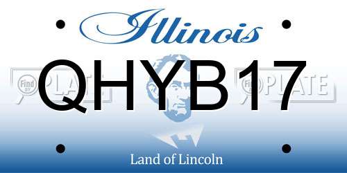 QHYB17 Illinois License Plate