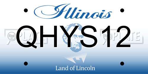 QHYS12 Illinois License Plate