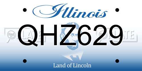 QHZ629 Illinois License Plate