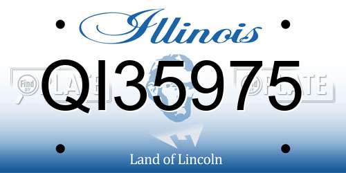 QI35975 Illinois License Plate