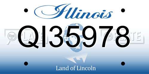 QI35978 Illinois License Plate
