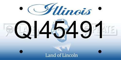 QI45491 Illinois License Plate