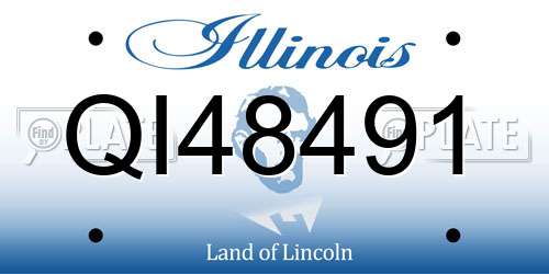 QI48491 Illinois License Plate