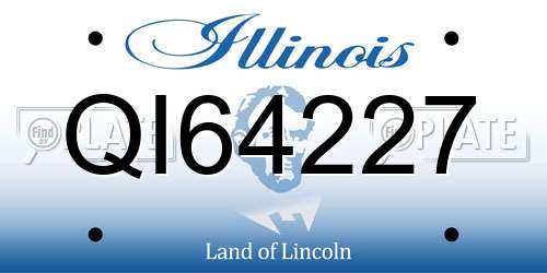 QI64227 Illinois License Plate