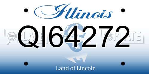 QI64272 Illinois License Plate