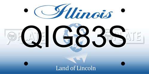 QIG83S Illinois License Plate