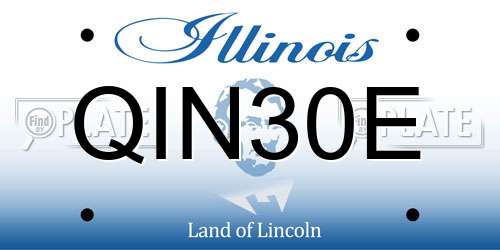 QIN30E Illinois License Plate