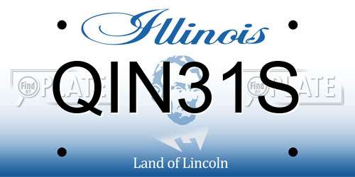 QIN31S Illinois License Plate