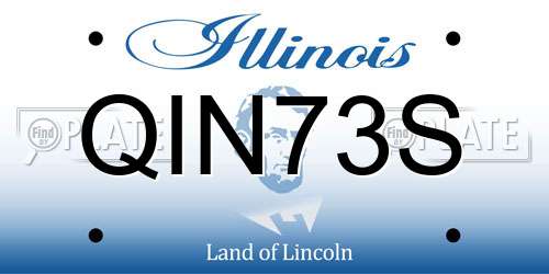 QIN73S Illinois License Plate