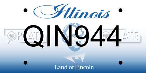 QIN944 Illinois License Plate