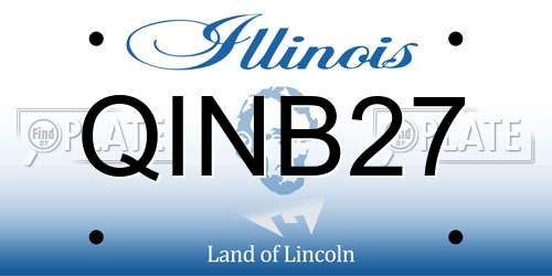QINB27 Illinois License Plate