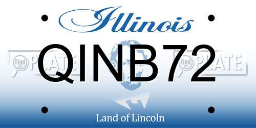 QINB72 Illinois License Plate