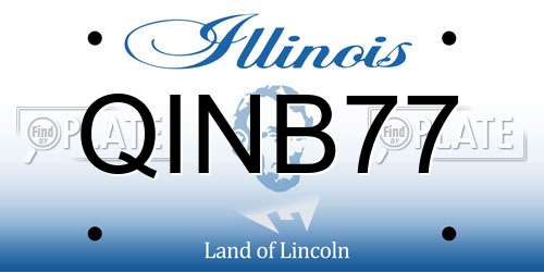 QINB77 Illinois License Plate