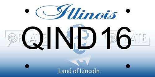 QIND16 Illinois License Plate