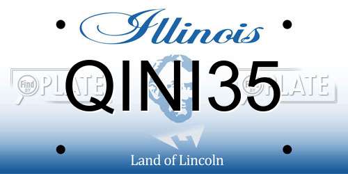 QINI35 Illinois License Plate