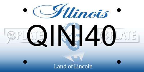 QINI40 Illinois License Plate