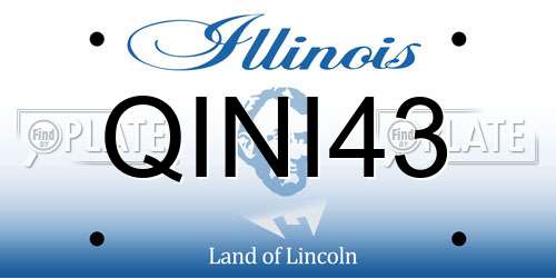 QINI43 Illinois License Plate