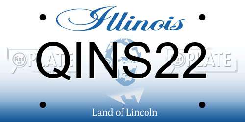 QINS22 Illinois License Plate