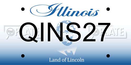 QINS27 Illinois License Plate