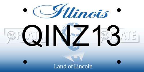 QINZ13 Illinois License Plate