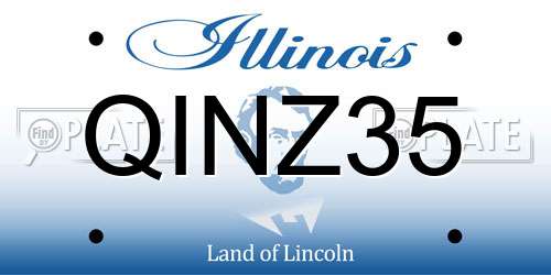 QINZ35 Illinois License Plate