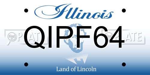 QIPF64 Illinois License Plate