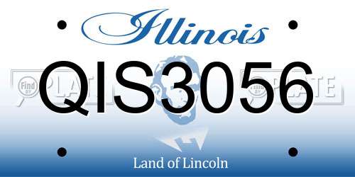 QIS3056 Illinois License Plate