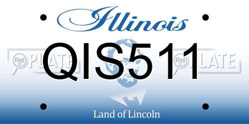 QIS511 Illinois License Plate