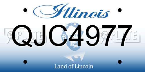 QJC4977 Illinois License Plate