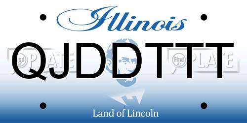 QJDDTTT Illinois License Plate