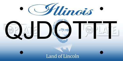 QJDOTTT Illinois License Plate
