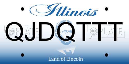 QJDQTTT Illinois License Plate