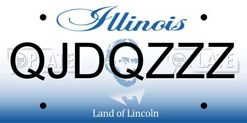 QJDQZZZ Illinois License Plate