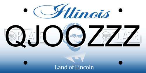 QJOOZZZ Illinois License Plate