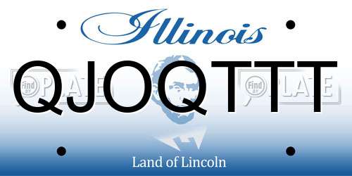 QJOQTTT Illinois License Plate