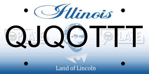 QJQOTTT Illinois License Plate