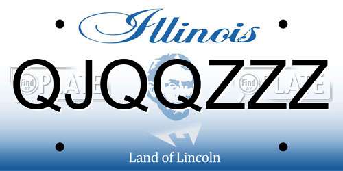 QJQQZZZ Illinois License Plate