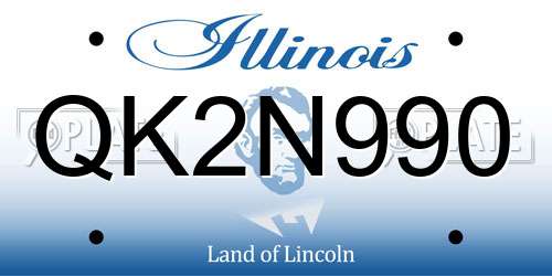 QK2N990 Illinois License Plate